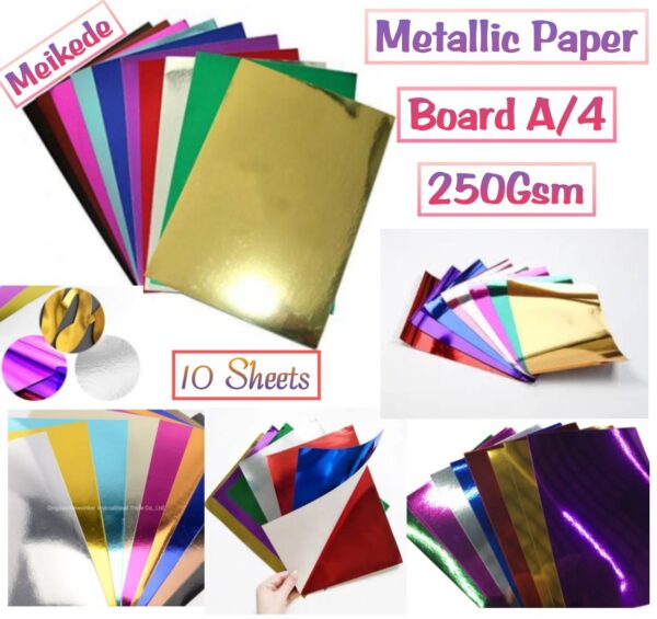 Meikede Metallic Paper Board A/4 (250GSM)