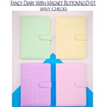 Fancy Diary With Magnet Button No.D-01