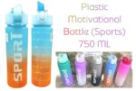 Plastic Motivational Bottle (Sports) 750ML