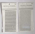 Beads Diamond Stone Sticker Card (Silver Colour) 12 Pc - Image 2