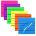 PVC Sticky Note 3x3 Transparent Neon Lining (P71-X) - Image 4