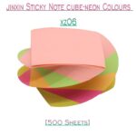 Jinxin Sticky Note 3x3 Cube- Neon Colour (XZ06)