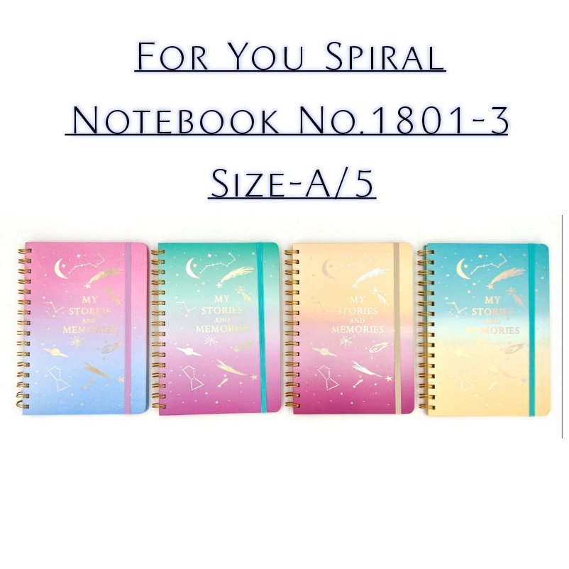 1000223105.jpg For You Spiral Notebook No.1801-3 A/5 - Image 1