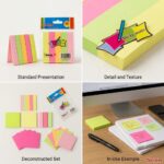Jinxin Sticky Note 5 Colour (50 Sheet Pack) (E3-40-5) - Image 4