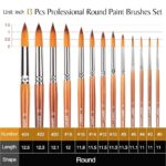 Artist Painting Brush Set-13 Pcs [Big] WORISON - Image 6