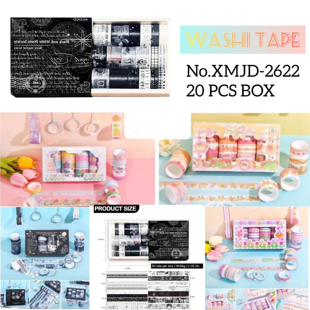 15bf3f99-77c9-460c-a002-a8be9f1a8275.jpg Washi Tape No. XM-JD2622 - Image 1