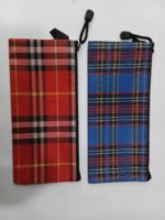 Zipper Pouch Cloth Checks Print A/6 No.1831 - Image 4