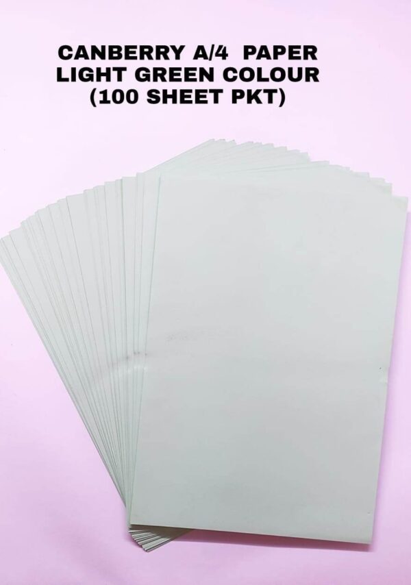 Canberry A/4 Paper - Light Green Colour