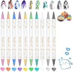 Twin Metallic Brush Pen No.6566 (10 Pcs) - Image 2