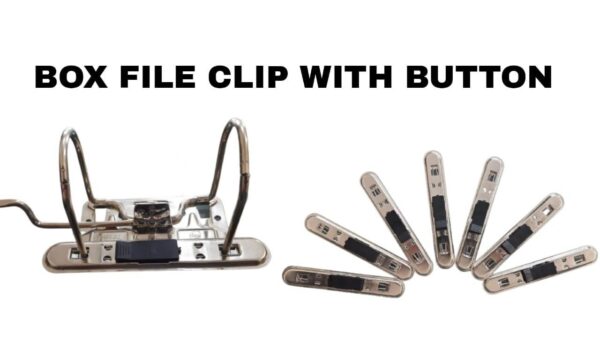 Box File Clip With Plastic Button