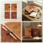 Wooden Cover Spiral Diary With Pen A/5 - Image 10