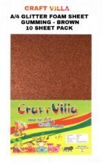 Craft Villa A/4 Glitter Foam Sheet Gumming - Loose Colours - Image 6