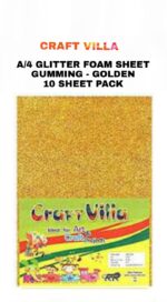 Craft Villa A/4 Glitter Foam Sheet Gumming - Loose Colours - Image 2