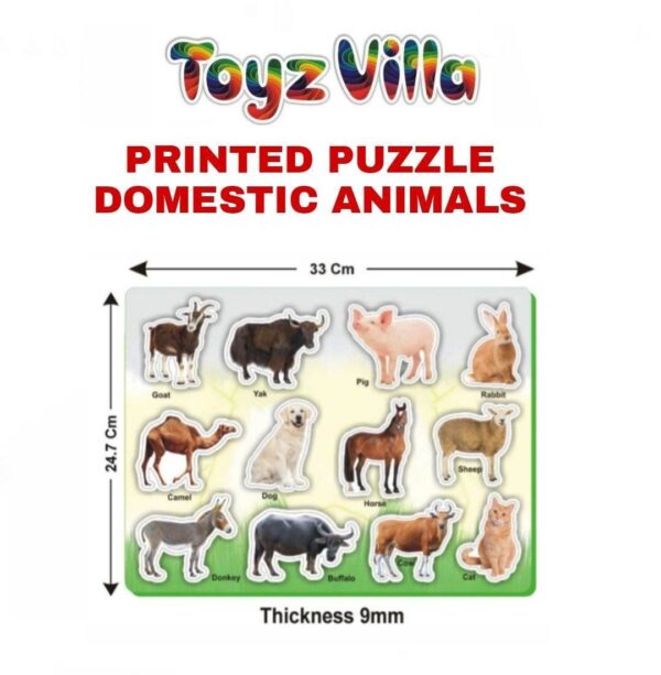 Toyz Villa Printed Puzzles - Domestic Animals