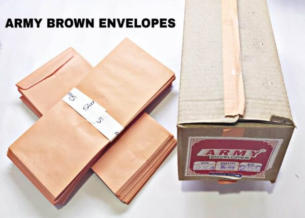 Army Envelopes K-80 Brown - 9 x 4