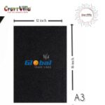 Craft Villa A/3 Glitter Foam Sheet Non Gumming – Black - Image 2