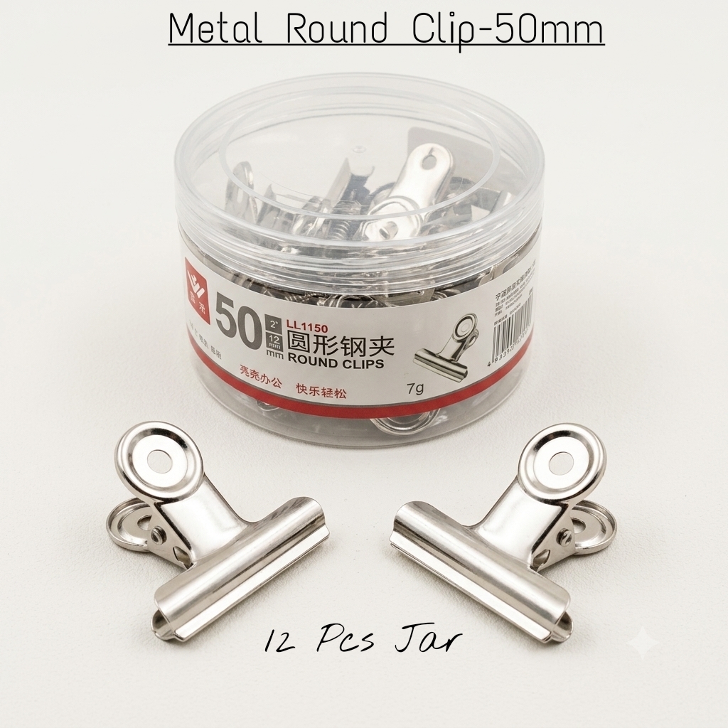 34c921c1-bcad-4e84-bf51-3214760d97d8 Metal Round Clip - 50mm - Image 1
