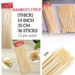 Bamboo Stick 4mm (Thick) - 35cm (14 Inch)