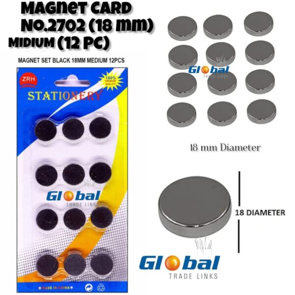Magnet Card No.2702 - MEDIUM (12 PC)