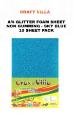 Craft Villa A/4 Glitter Foam Sheet Non-Gumming - loose Colours - Image 4