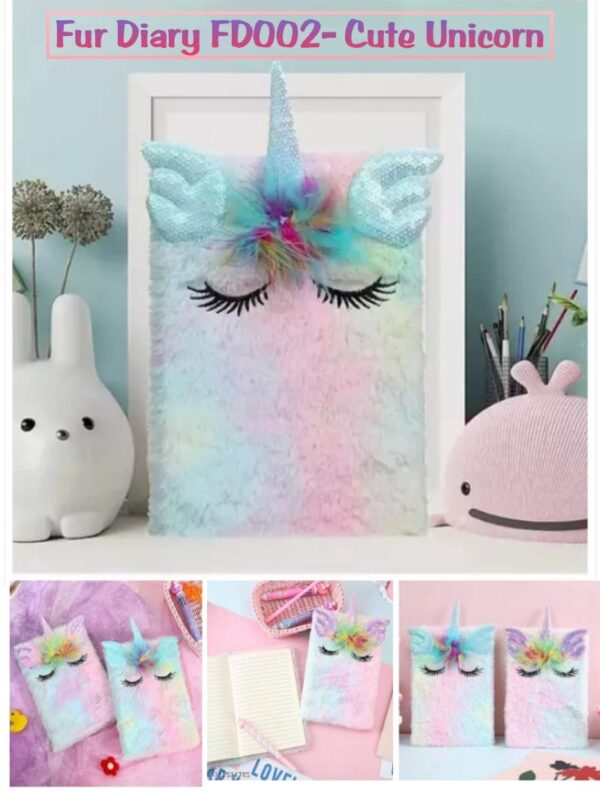 Fur Diary No.FD002 (Cute Unicorn)
