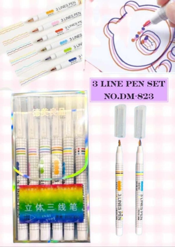 3 Line Pen Set No.DM-823