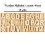 Wooden Alphabet Letters - Plain (3 Cm)