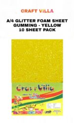 Craft Villa A/4 Glitter Foam Sheet Gumming - Loose Colours - Image 5