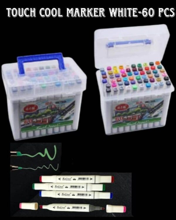 Touch Cool Marker White – 60 Pcs