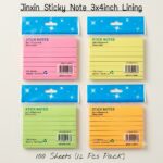 Jinxin Sticky Note 3x4 Lining (100 Sheet) M/C (X04-B)