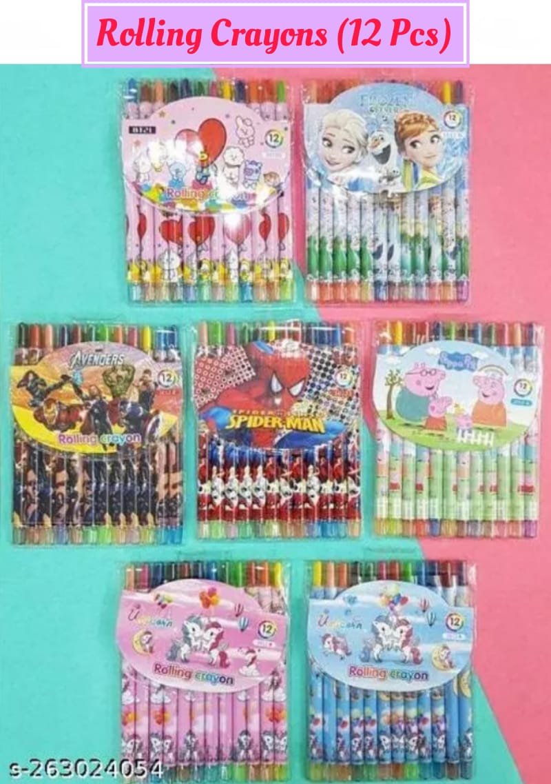 7f232771-c1e9-41d7-b045-beb234952553.jpg Rolling Crayons (12 Pcs) - Image 1