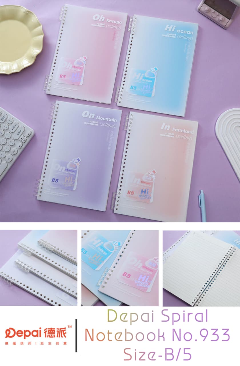 92a9b2ac-f21b-4243-a783-0c441f47b6f2 Depai Spiral Notebook No.933 B/5 - Image 1
