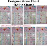 Designer Stone Chart - Mix Design (12 Pcs)