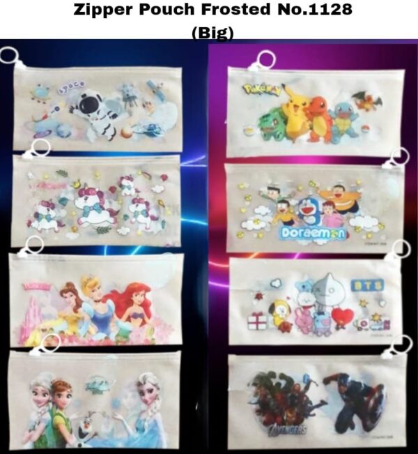 Zipper Pouch Frosted No.1128 (Big)
