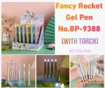 Fancy Rocket Gel Pen No.BP-9388 (With Torch)