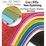 Craft Villa A/2 Glitter Foam Sheet Non Gumming - Multi Colour - Image 6