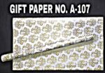 Chromo Gift Wrapping Paper Code. C-2 (Golden & Silver) - Image 6