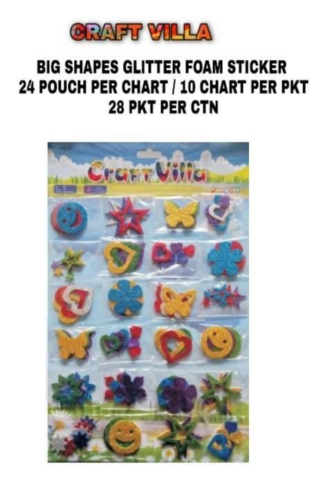 PicsArt_06-02-04.11.22.jpg Craft Villa Big Shapes Glitter Foam Sticker Chart - Image 1