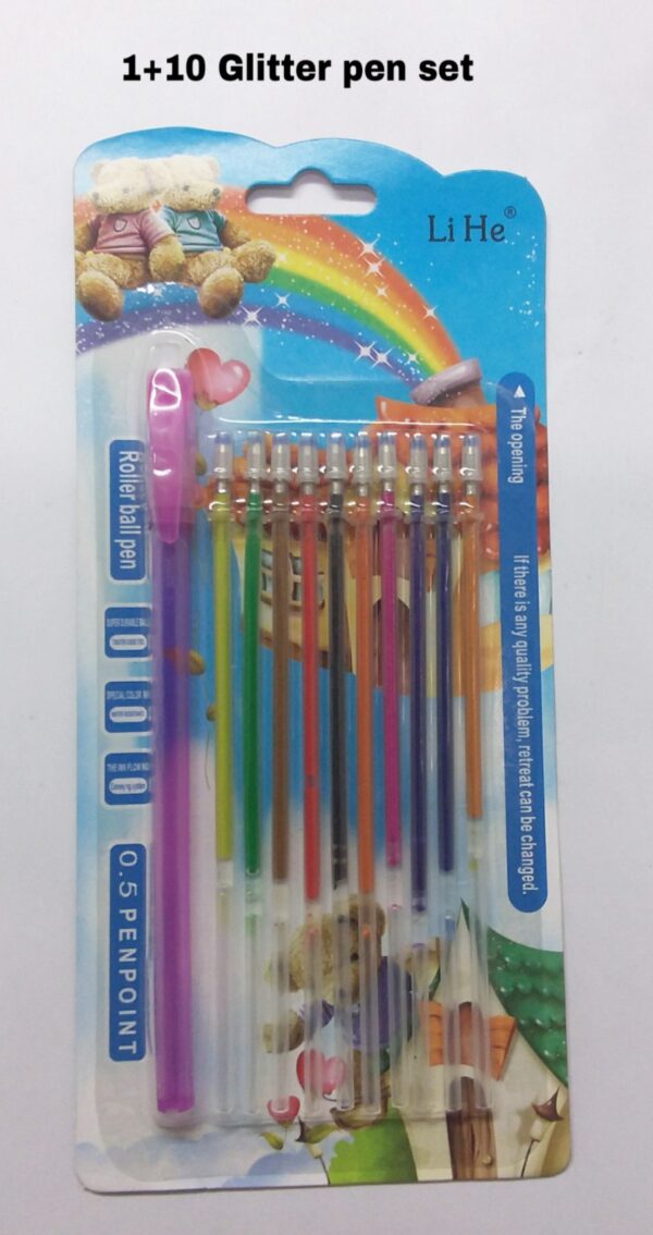 1+10 Glitter Pen Set