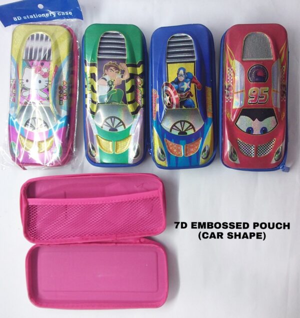 7D Embossed Pouch (Car Shape)