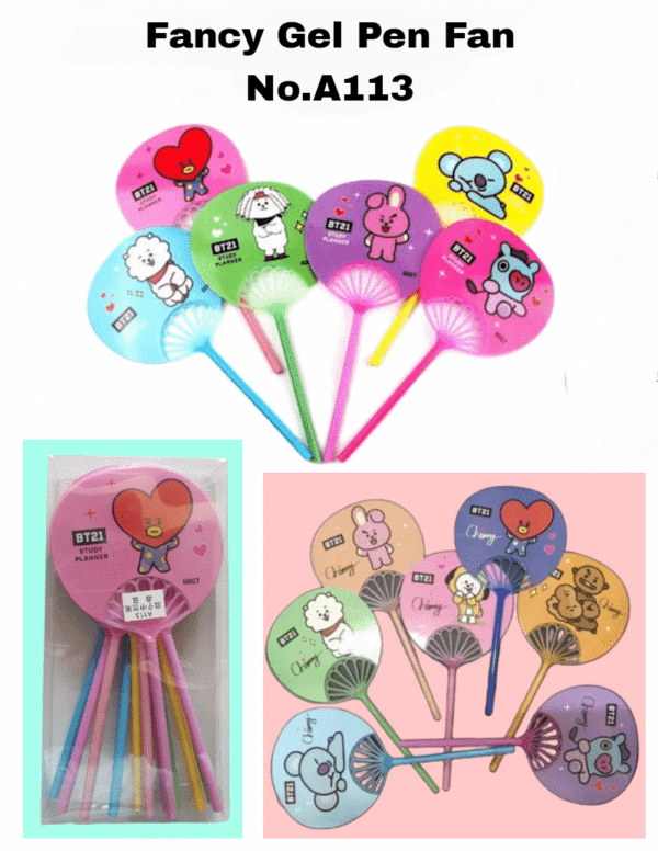 Fancy Gel Pen Fan No.A113