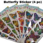 Butterfly Sticker - 4 Pc