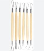 Wooden Pottery Tools - 6 Pcs Set - Image 2
