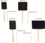 Black Sponge Brush Flat - 4 Pcs Set - Image 3