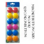 Magnet Button Card No.3012 (Neon Colours)