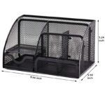 Metal Jali Pen Stand No. 8089 Black - Image 2