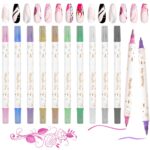 Twin Metallic Brush Pen No.6566 (10 Pcs) - Image 3