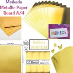 Meikede Golden Metallic Paper Board A/4 (250GSM)