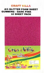 Craft Villa A/4 Glitter Foam Sheet Gumming - Loose Colours - Image 9