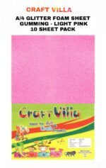 Craft Villa A/4 Glitter Foam Sheet Gumming - Loose Colours - Image 10